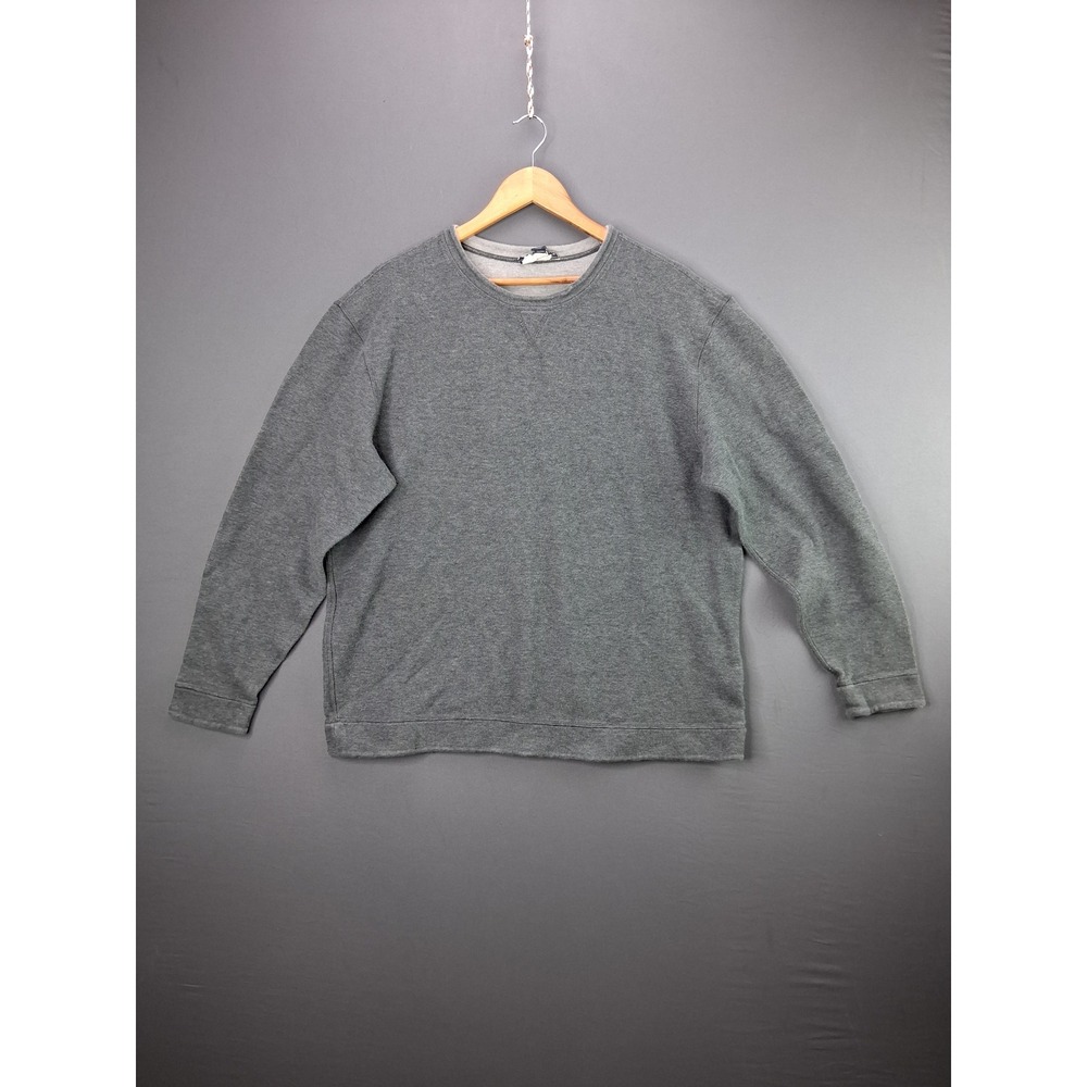 Island Sands Sweatshirt Reversible Pullover XL Gray 100% Cotton Crewneck Men's
